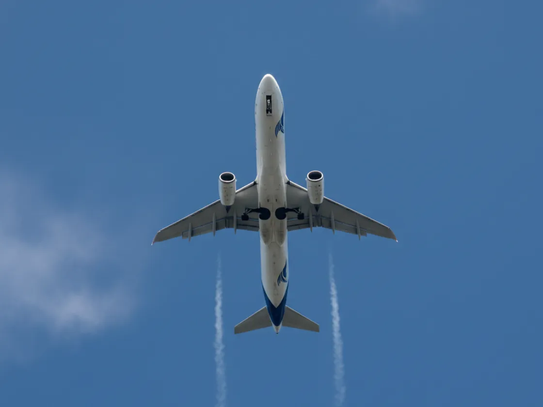 Plane in the air